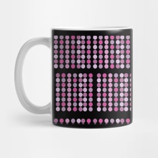 Pink Grid Dots Mug